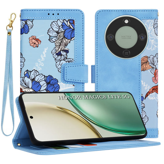 Puzdro pre Honor Magic8 Lite, Techsuit, FlipCraft, Modrá