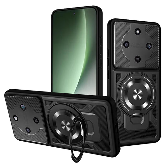 Case for Honor Magic8 Lite, Techsuit, RuggedCam, Black