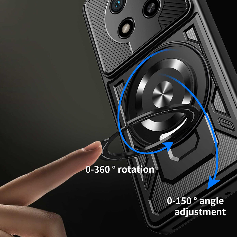 Puzdro pre Honor Magic8 Lite, Techsuit, RuggedCam, Čierne