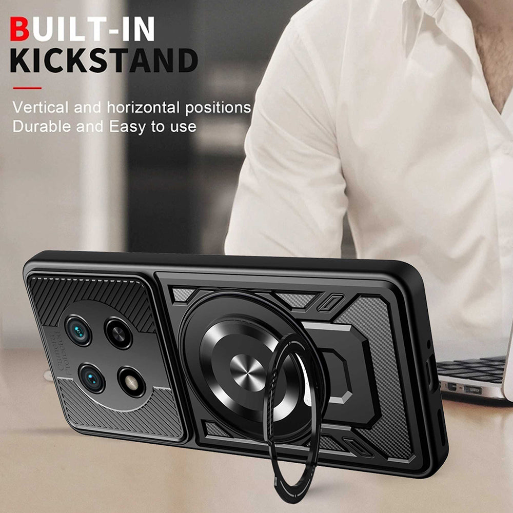 Puzdro pre Honor Magic8 Lite, Techsuit, RuggedCam, Čierne