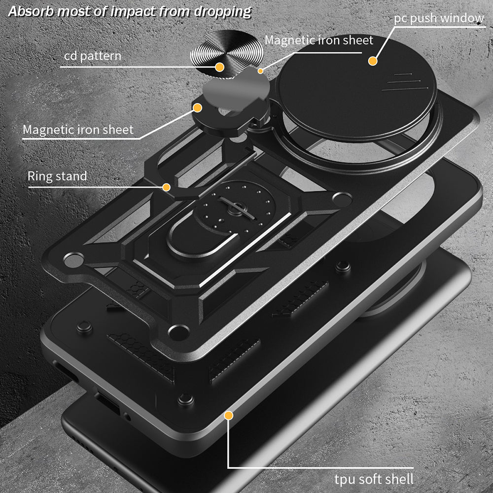 Case for Honor Magic8 Pro, Techsuit, CamShield, Rose Gold