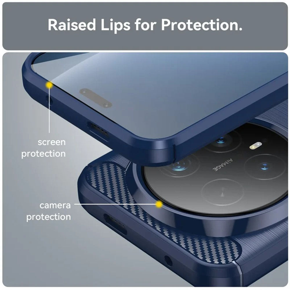 Puzdro pre Honor Magic8 Pro, Techsuit, Carbon, Modrá