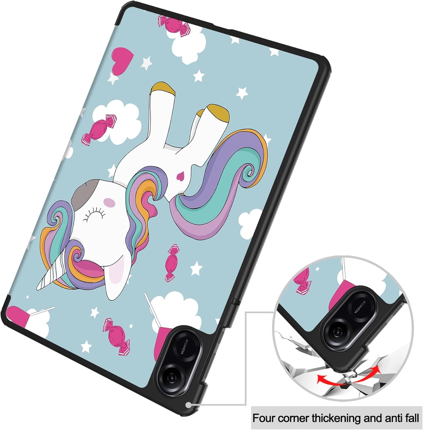 Puzdro pre Honor Pad X8a, Techsuit, FoldPro Unicorn, Viacfarebné
