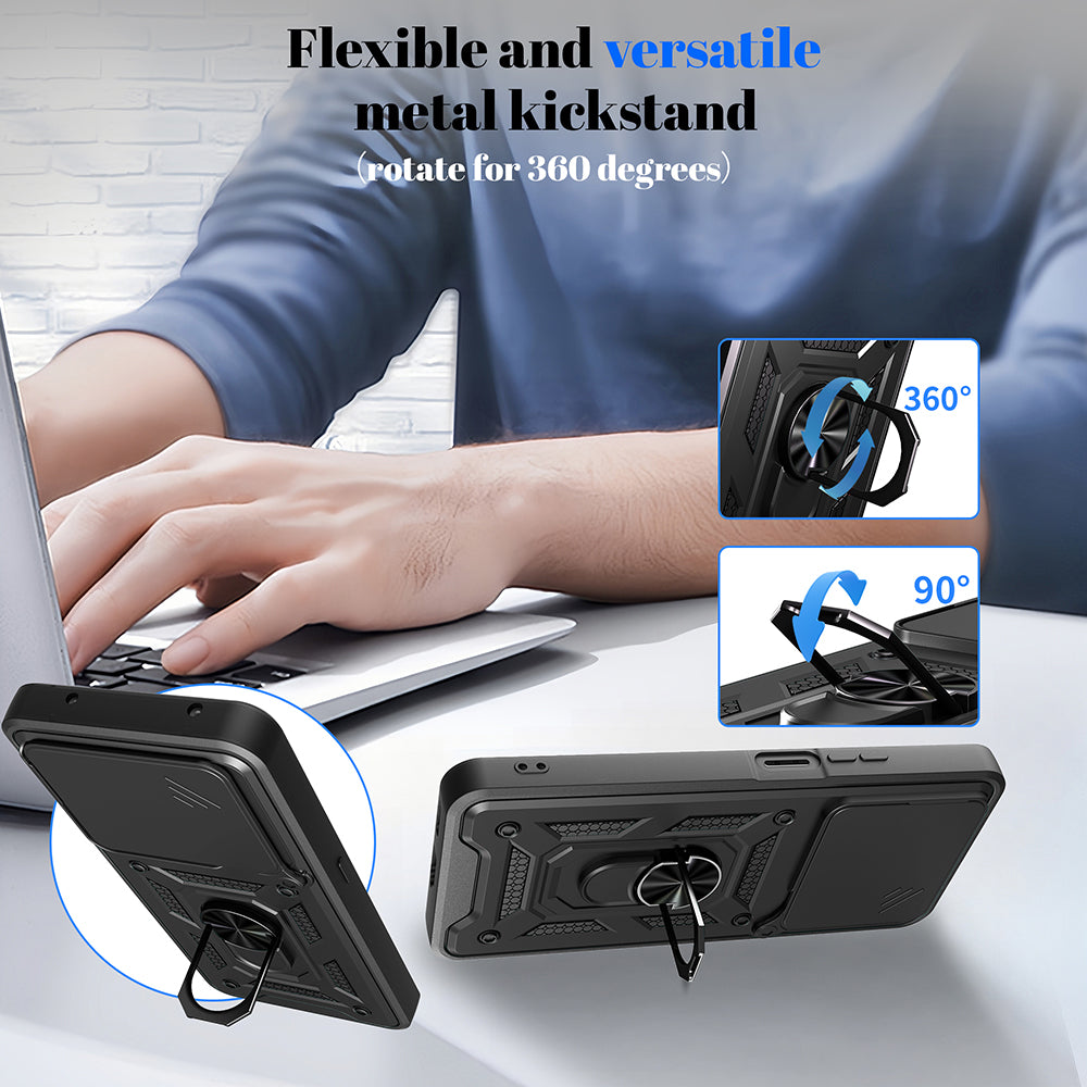 Puzdro pre Honor X5c Plus, Techsuit, CamShield, Ružovo Zlaté