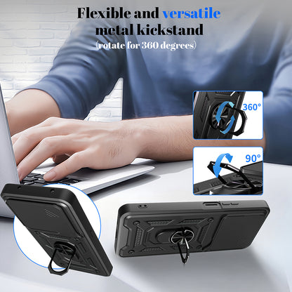 Puzdro pre Honor X5c Plus, Techsuit, CamShield, Ružovo Zlaté