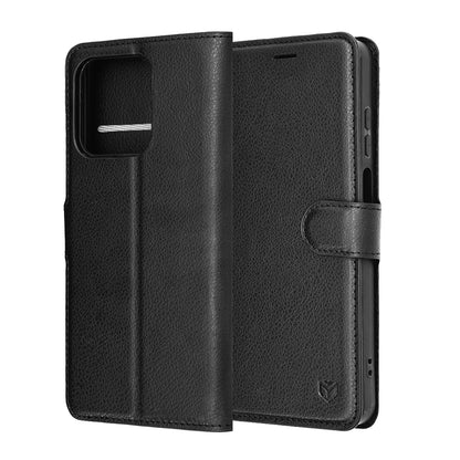 Puzdro pre Honor X5c Plus, Techsuit, Leather Folio, Čierne
