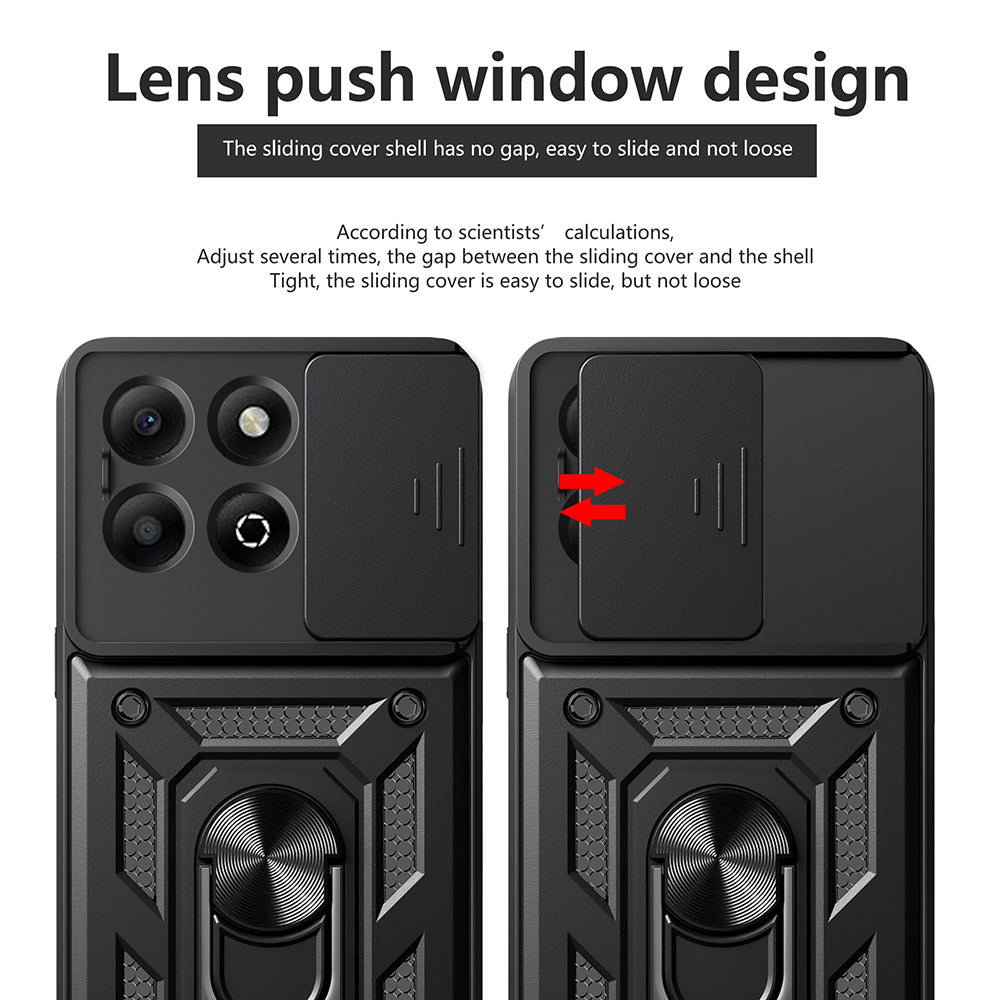 Puzdro pre Honor X6b, Techsuit, CamShield, Čierne