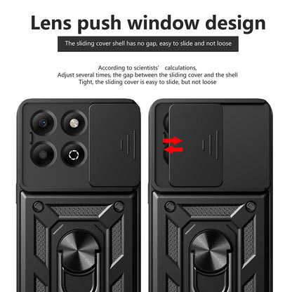 Puzdro pre Honor X6b, Techsuit, CamShield, Čierne