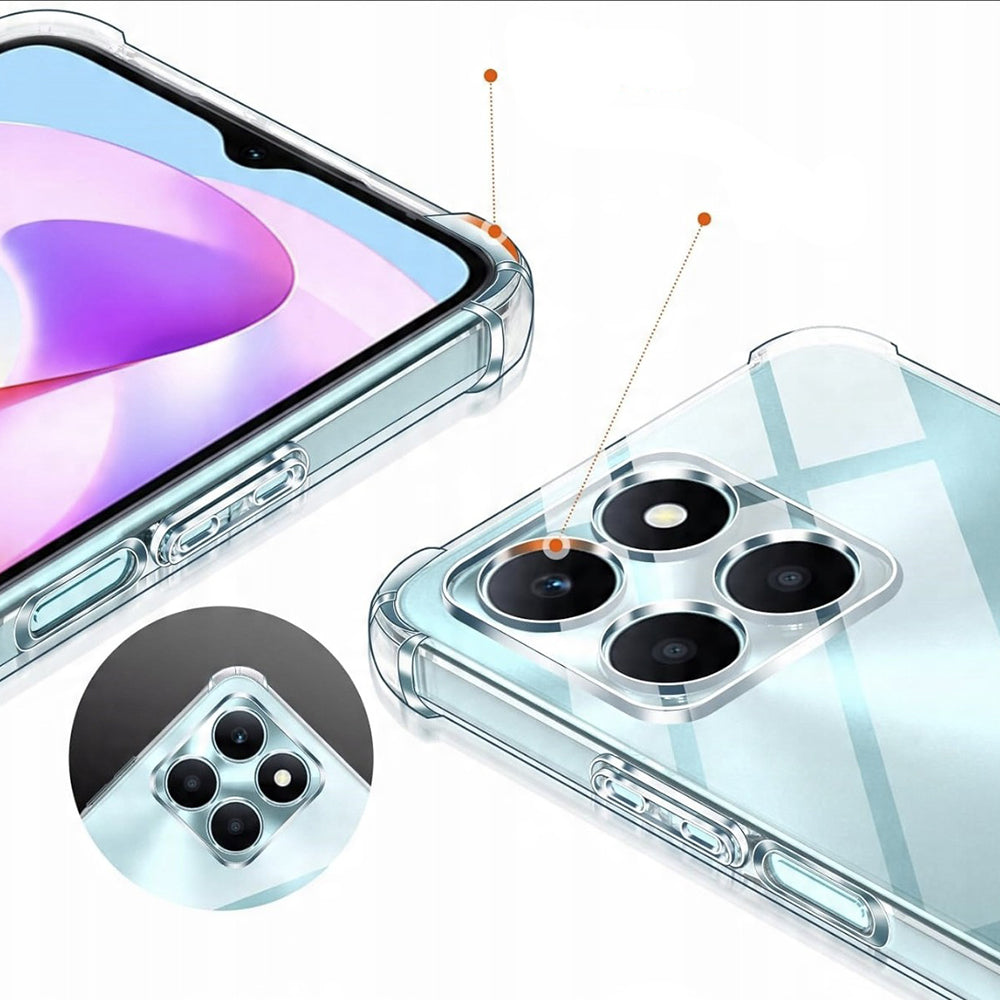 Obal na Honor X6c, Techsuit, nárazuvzdorný priehľadný, transparentný