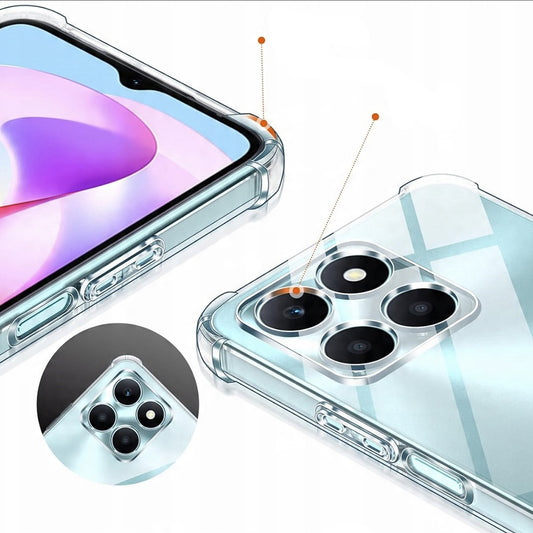 Obal na Honor X6c, Techsuit, nárazuvzdorný priehľadný, transparentný