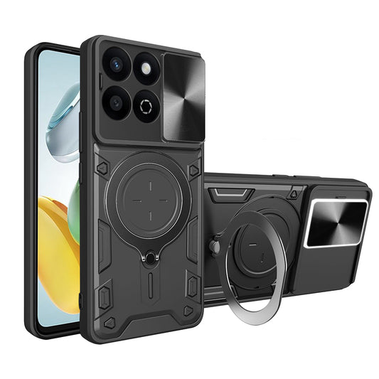 Puzdro pre Honor X7c / 200 Smart, Techsuit, CamGuard Pro, Čierna
