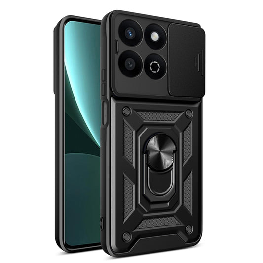 Puzdro pre Honor X7c / 200 Smart, Techsuit, CamShield, Čierne