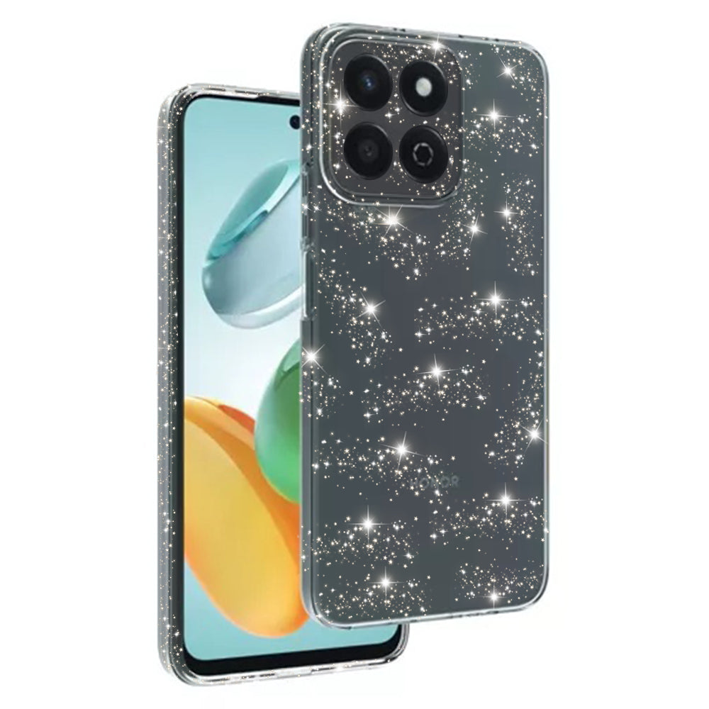 Obal na Honor X7c / 200 Smart, Techsuit, SparkleSkin, priehľadný