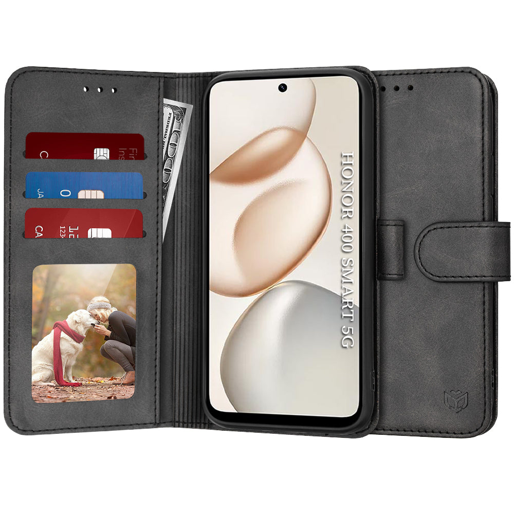 Puzdro pre Honor 400 Smart 4G / X7d 4G, Techsuit, Diary Book, Čierne