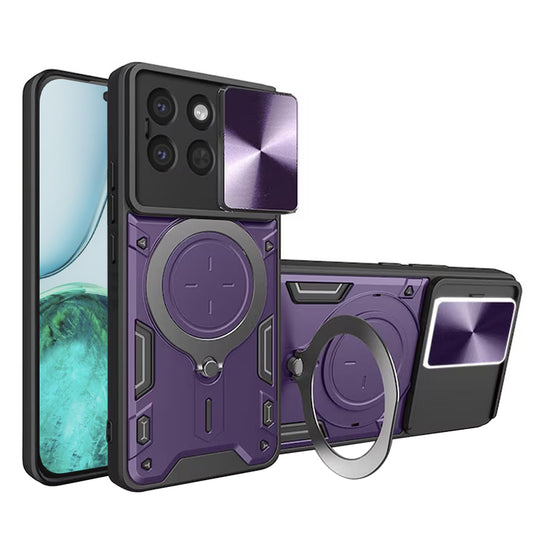 Puzdro na Honor X8c, Techsuit, CamGuard Pro, fialové