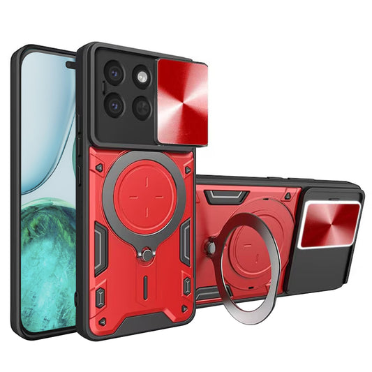 Puzdro na Honor X8c, Techsuit, CamGuard Pro, Červené