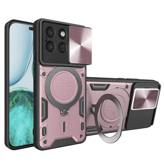 Puzdro na Honor X8c, Techsuit, CamGuard Pro, Ružovo-zlaté