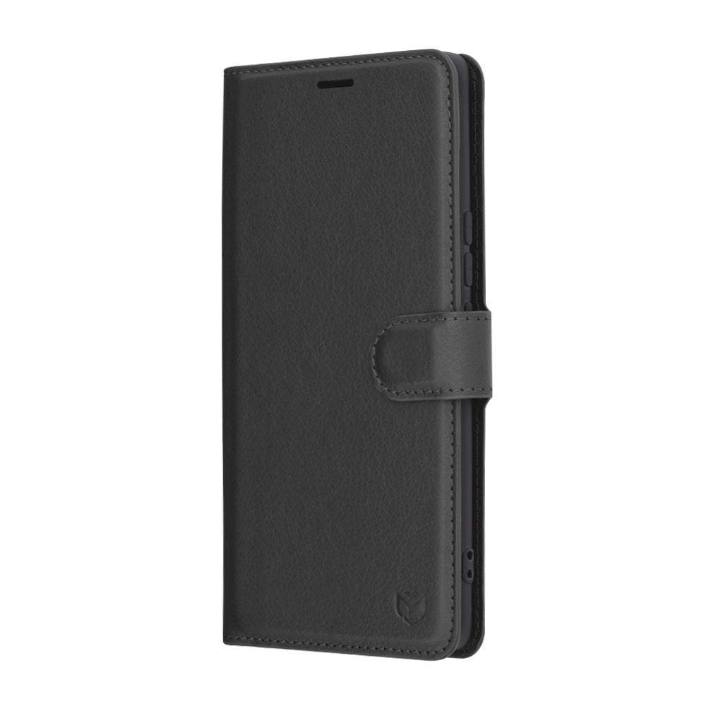 Puzdro na Honor X9c / Magic7 Lite, Techsuit, kožené folio, čierne
