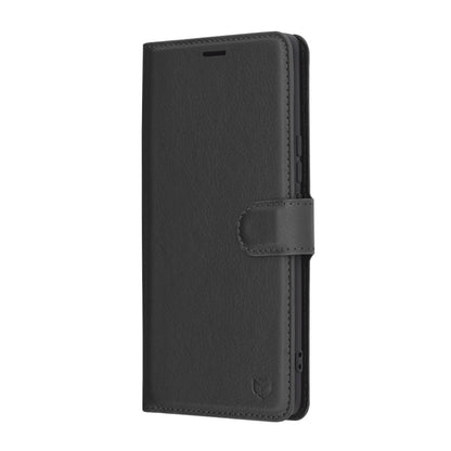 Puzdro na Honor X9c / Magic7 Lite, Techsuit, kožené folio, čierne