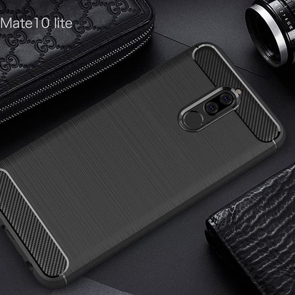 Case for Huawei Mate 10 Lite, Techsuit, Carbon, Black