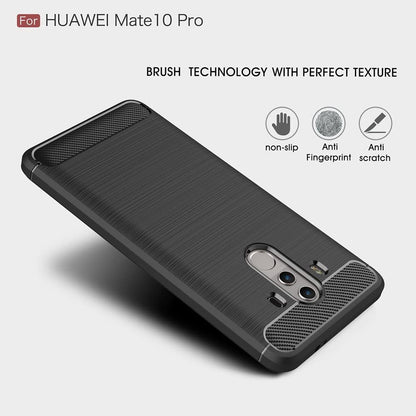 Puzdro pre Huawei Mate 10 Pro, Techsuit, Karbón, Čierne