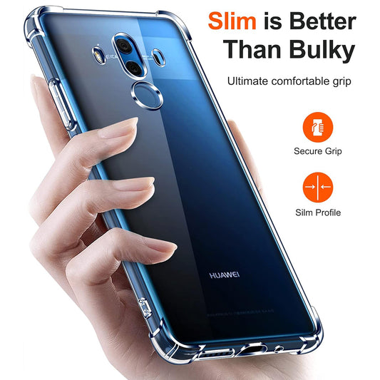 Obal na Huawei Mate 10 Pro, Techsuit, nárazuvzdorný priehľadný, transparentný