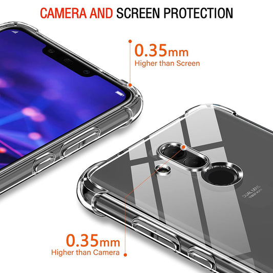 Obal na Huawei Mate 20 Lite, Techsuit, nárazuvzdorný priehľadný, transparentný