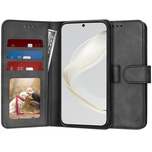 Obal na Huawei nova 12s / nova 11, Techsuit, Diary Book, čierny