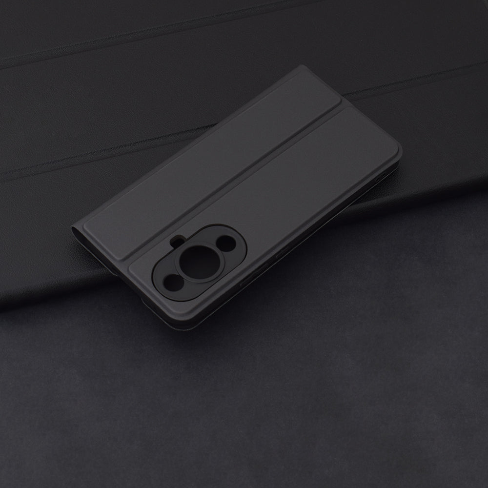 Puzdro pre Huawei nova 12s / nova 11, Techsuit, Magskin Book, čierne
