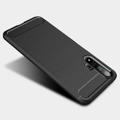 Puzdro pre Huawei nova 5T / Honor 20, Techsuit, Karbón, Čierna