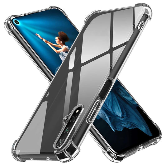 Obal na Huawei nova 5T / Honor 20, Techsuit, nárazuvzdorný priehľadný, transparentný