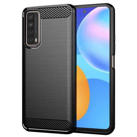Puzdro pre Huawei P smart 2021, Techsuit, Karbón, Čierne