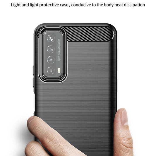 Puzdro pre Huawei P smart 2021, Techsuit, Karbón, Čierne