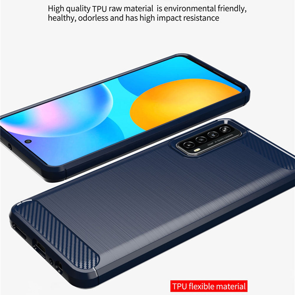Case for Huawei P smart 2021, Techsuit, Carbon, Black