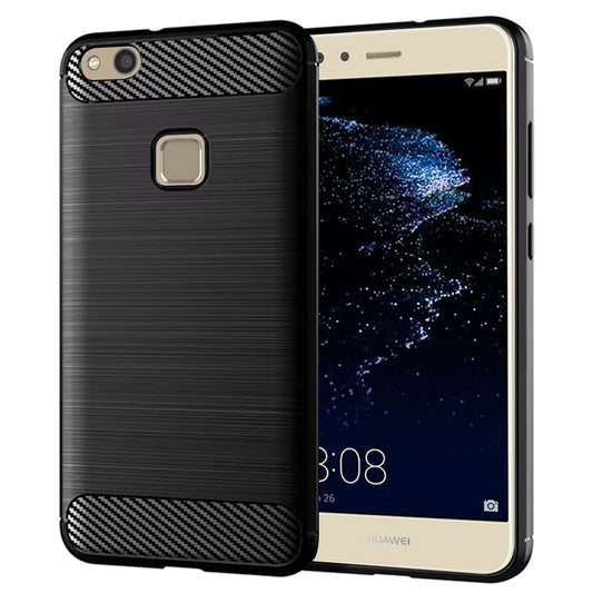 Puzdro pre Huawei P10 Lite, Techsuit, Karbón, Čierne