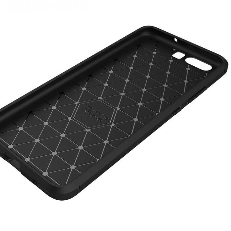 Puzdro pre Huawei P10, Techsuit, Carbon, Čierne