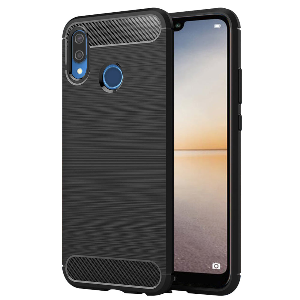 Obal na Huawei P20 Lite, Techsuit, Karbón, Čierny