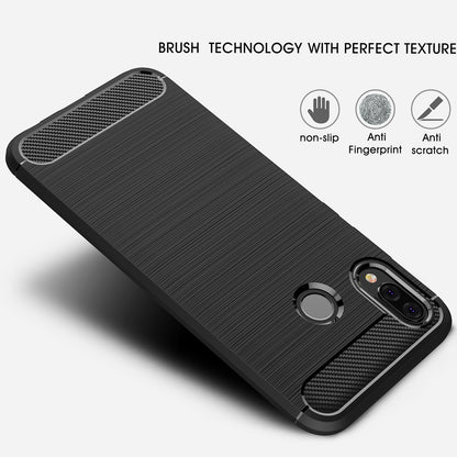 Obal na Huawei P20 Lite, Techsuit, Karbón, Čierny