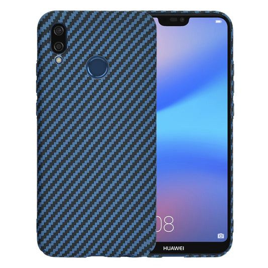 Puzdro pre Huawei P20 Lite, Techsuit, Carbonite FiberShell, Tyrkysová
