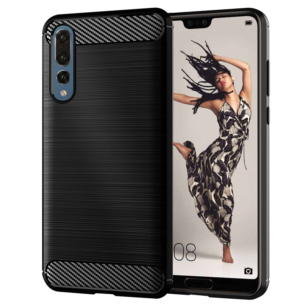 Obal na Huawei P20 Pro, Techsuit, Carbon, Čierny