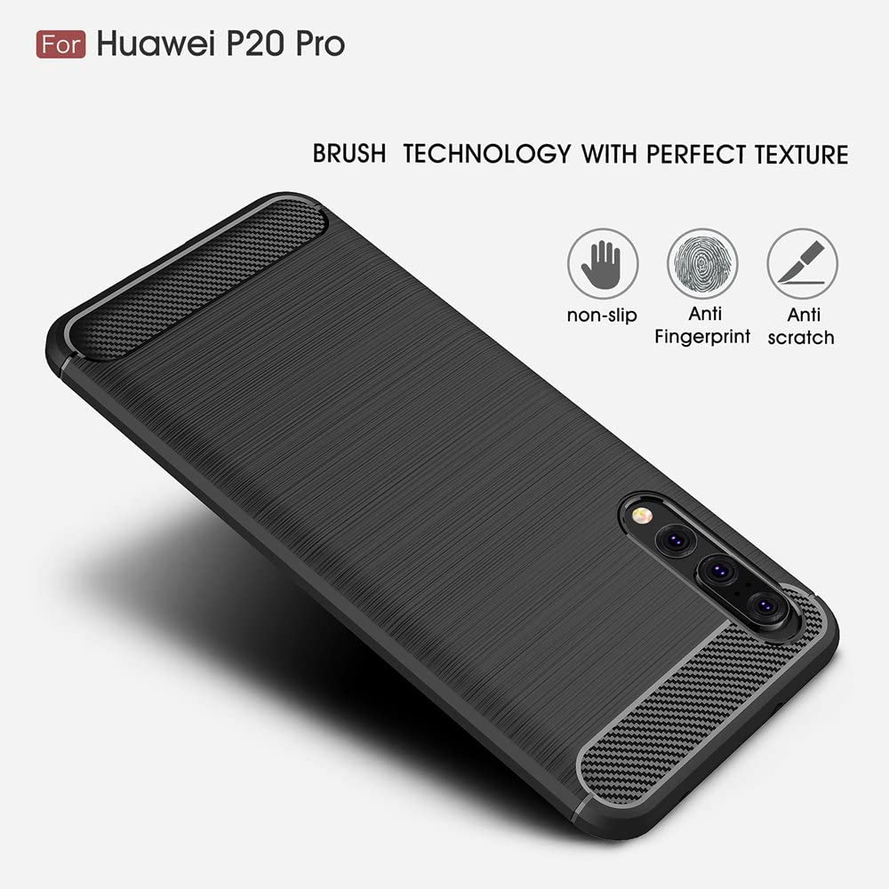 Obal na Huawei P20 Pro, Techsuit, Carbon, Čierny