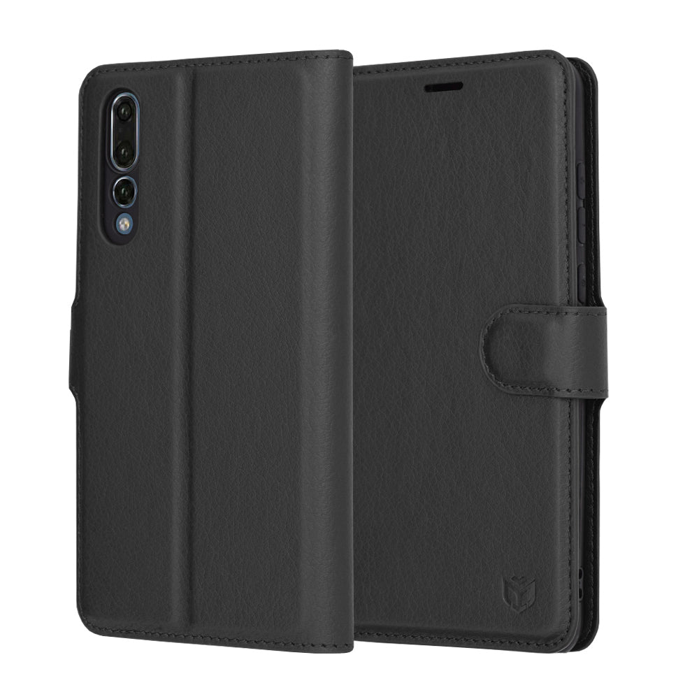 Puzdro pre Huawei P20 Pro, Techsuit, Leather Folio, Čierne