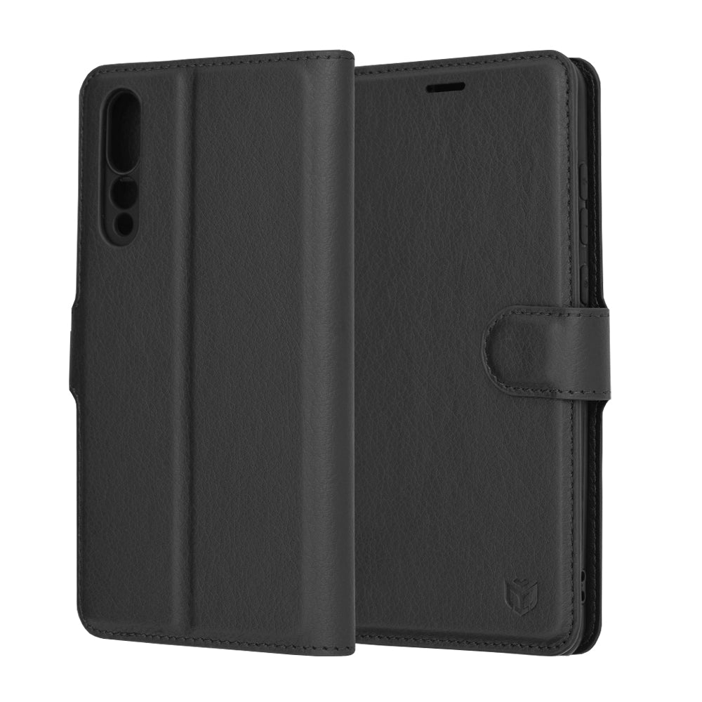 Puzdro pre Huawei P20 Pro, Techsuit, Leather Folio, Čierne