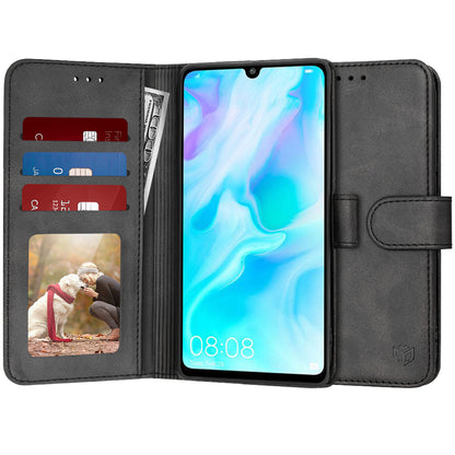 Obal na Huawei P30 lite New Edition / P30 lite, Techsuit, Diary Book, čierny
