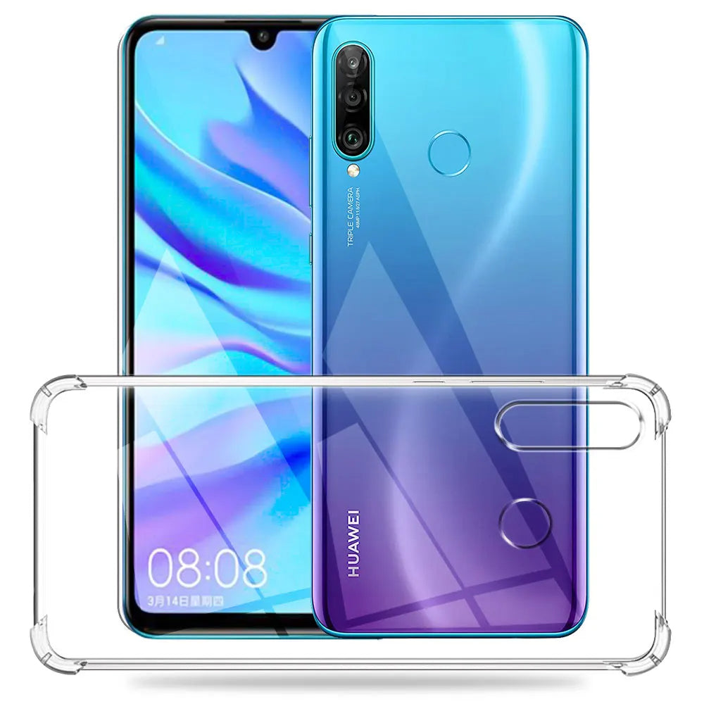 Obal na Huawei P30 lite New Edition / P30 lite, Techsuit, nárazuvzdorný priehľadný, transparentný