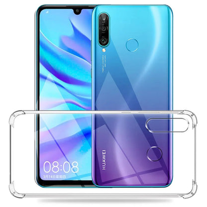 Obal na Huawei P30 lite New Edition / P30 lite, Techsuit, nárazuvzdorný priehľadný, transparentný