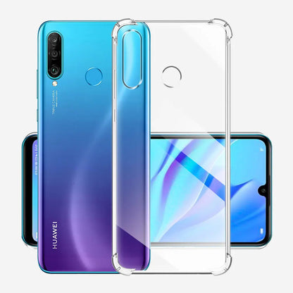 Obal na Huawei P30 lite New Edition / P30 lite, Techsuit, nárazuvzdorný priehľadný, transparentný