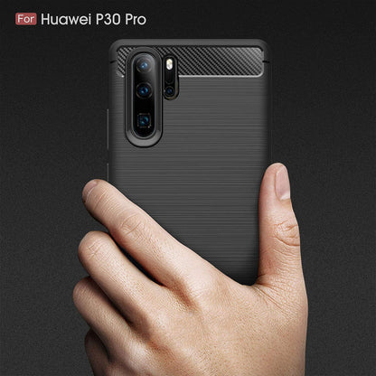 Obal na Huawei P30 Pro New Edition / P30 Pro, Techsuit, Karbón, Čierny