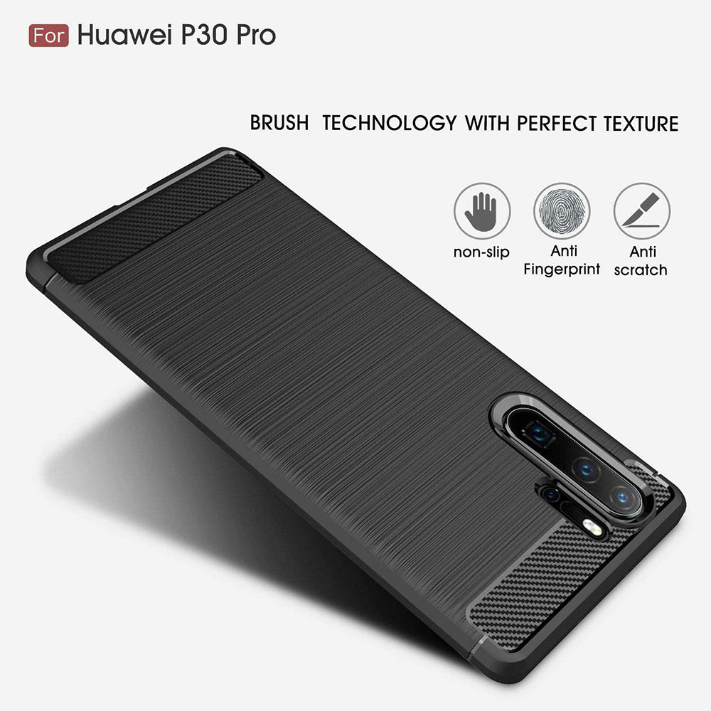 Obal na Huawei P30 Pro New Edition / P30 Pro, Techsuit, Karbón, Čierny