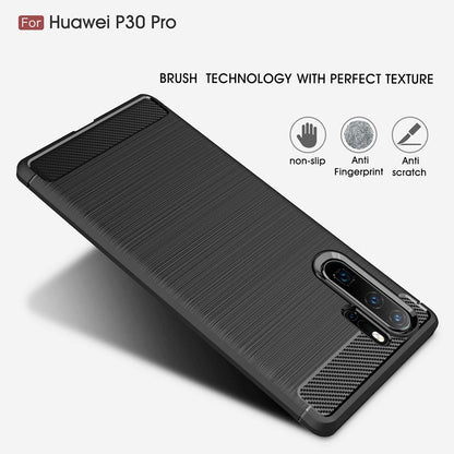 Obal na Huawei P30 Pro New Edition / P30 Pro, Techsuit, Karbón, Čierny